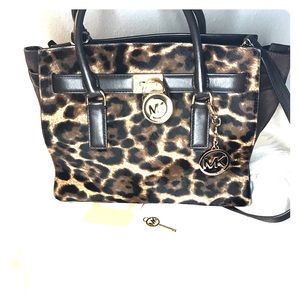 Sold! Michael Kors Hamilton CalfHair Leopard Purse